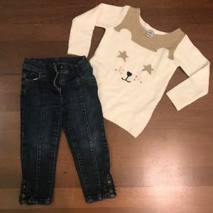 2T outfit- sweater and jeans